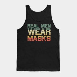 Real Men Wear Masks Vintage Tank Top